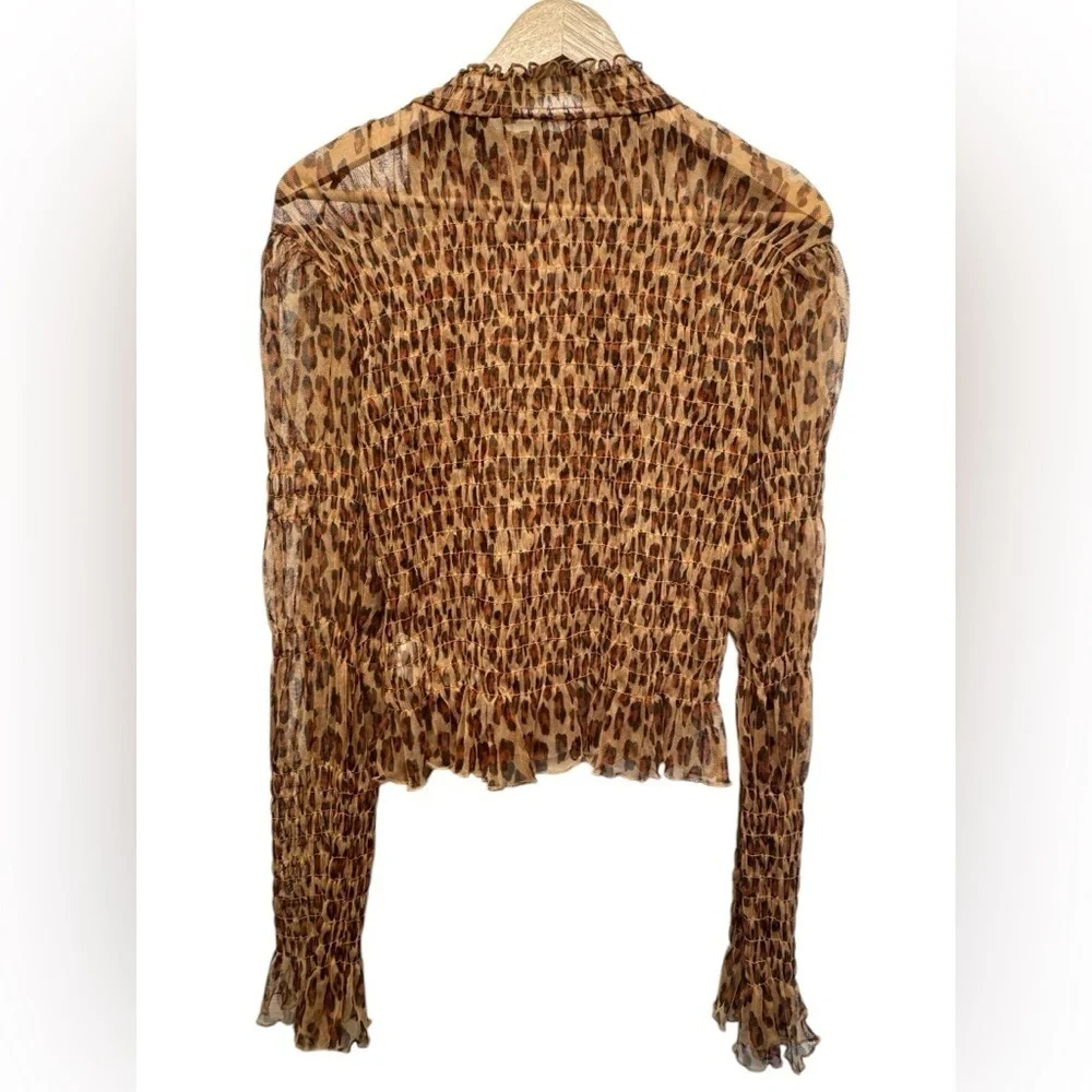 FREE PEOPLE Hello There Top / Leopard Combo